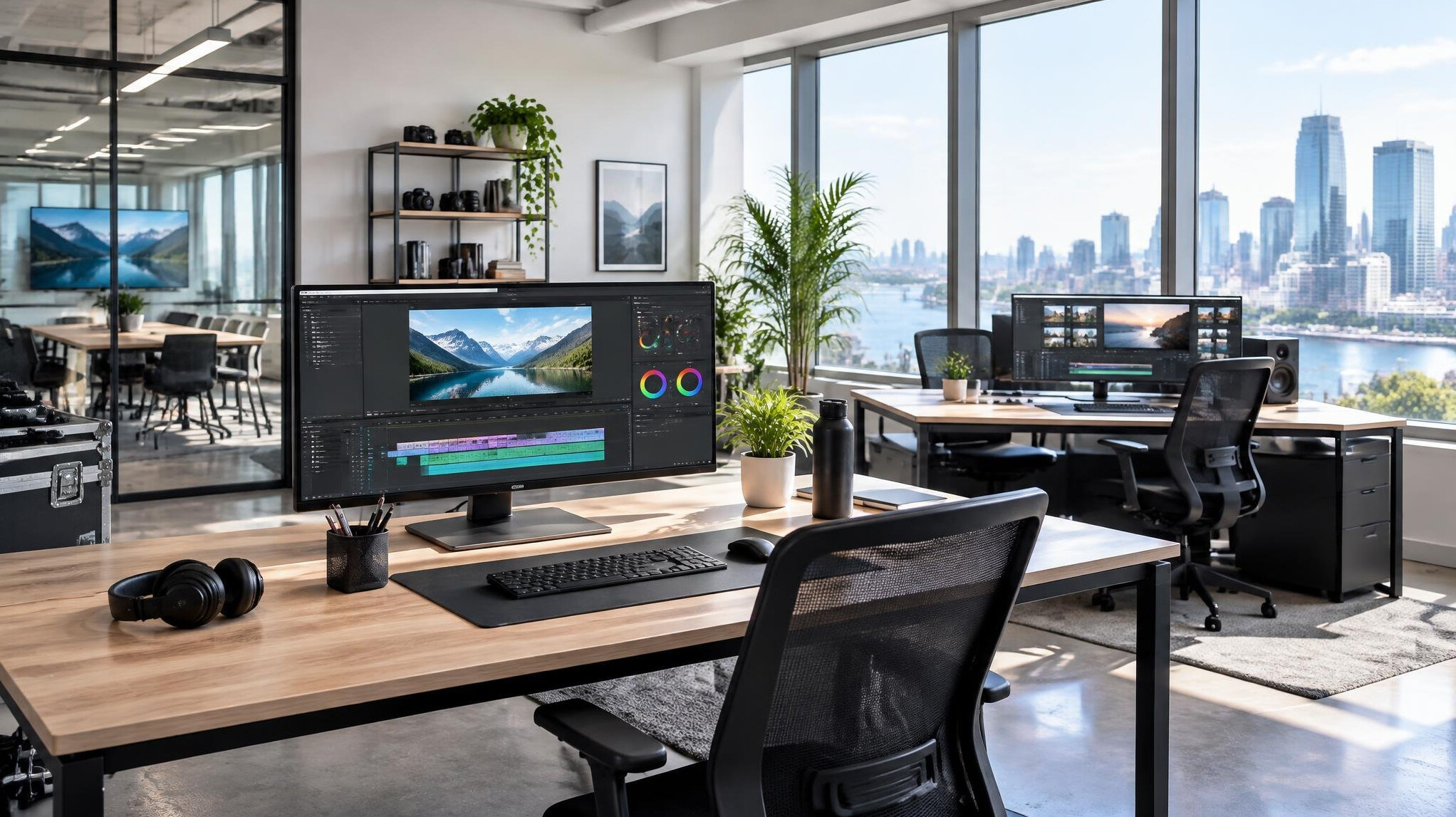 Bright modern studio office space